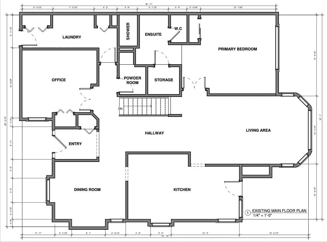 Floor Plan Calgary Renovation Rusch Design Build